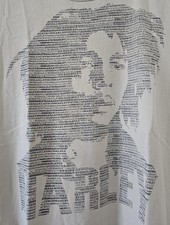 Vintage Rare Bob Marley Text Portrait T-Shirt Size M