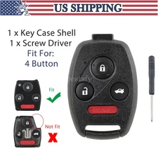 Replacement for 2009-2015 Honda Pilot Remote Car Entry Key Fob Gut Shell Case 4B
