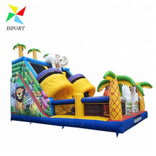 Giant Castle Trampoline Inflatable Amusement Park Slide Funworld Inflatables
