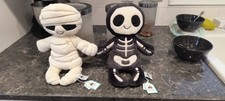 JELLYCAT Amuseables Halloween Skeleton Bob And Mummy Bob Set 100 real NOT FAKE