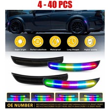 4-40 Dynamic Scan Multiple Color LED Side Marker Light For Dodge Charger 2015-22