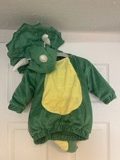 Target Baby Triceratops Dinosaur Green Halloween Costume Size 6-12 Months