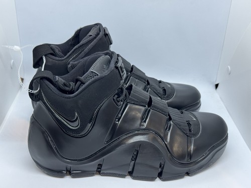 Nike Zoom Lebron IV 4 Black Anthracite Men’s Basketball Shoes FJ1597-001 Size 9 - Picture 2 of 6