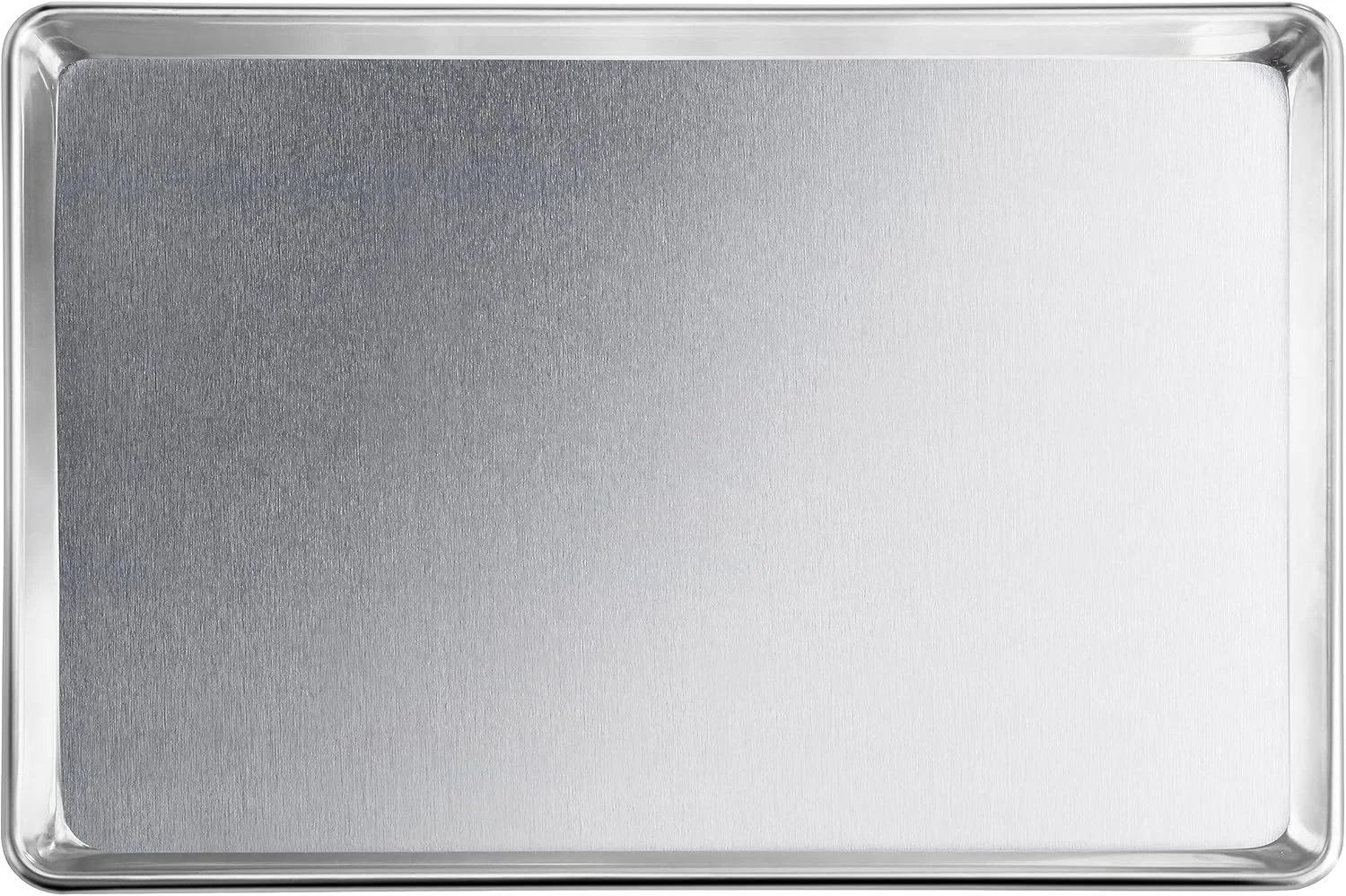 36688 Commercial-Grade 12-Gauge Aluminum Open Bead Sheet Pan/Bun Pan, 18" L X 26