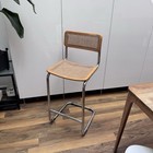 Marcel Breuer Style Cesca Chair High Bar Stool Chair Mid Century Modern Rattan