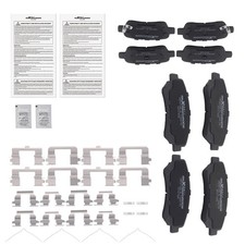 8pcs Front Rear Ceramic Brake Pads Set For Nissan Sentra Se-r Spec V 2007-2012 8pcs Front Rear Ceramic Brake Pads Set For Nissan Sentra Se-r Spec V 2007-2012