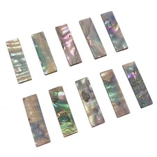 10x Arco contrabajo estilo francés Abulón Shell Fit Bajo Arco Rana Lateral Arco Cubierta