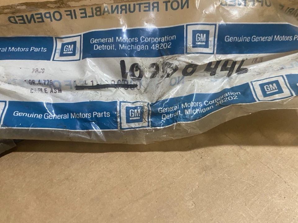 GM 10080830 Front Parking Brake Cable at Handle -- 1982-1989 Camaro & Firebird - Image 2 of 4