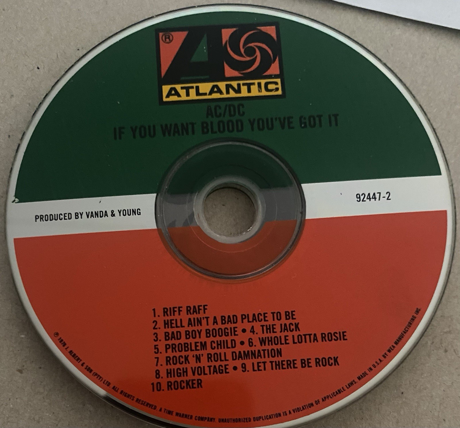 If You Want Blood You've Got It by AC/DC (CD Only Tested