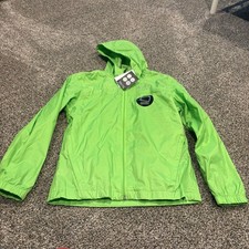 Arctix Packable Rain Wind Jacket Lime Green Boys Size 10 12 NWT
