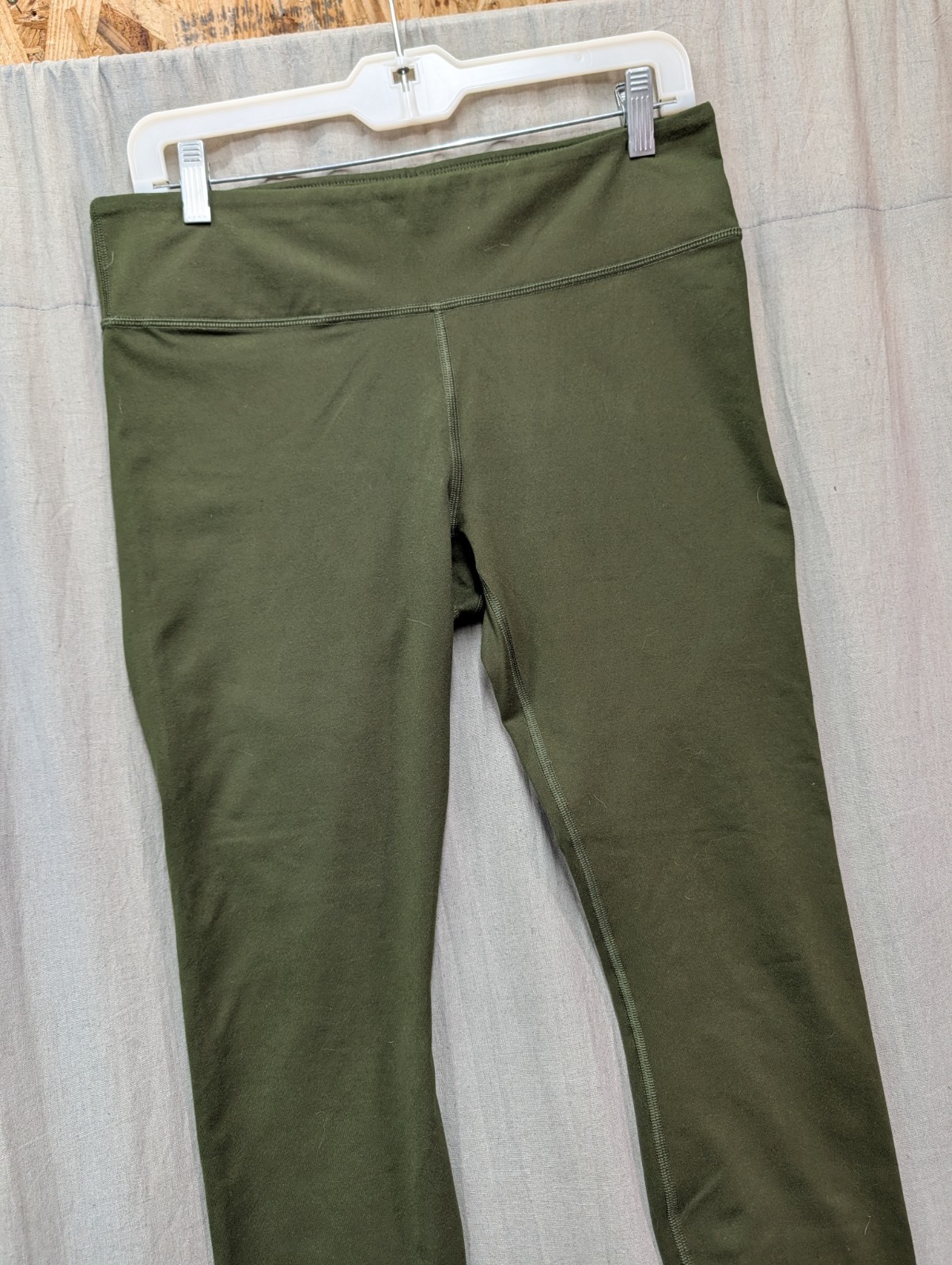 Fabletics Olive Green Compression Legging Crop Wo… - image 1