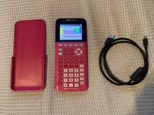 TI 84 Plus CE Graphing Calculator Tested with Case & Cable Pink/Purple/Mauve?