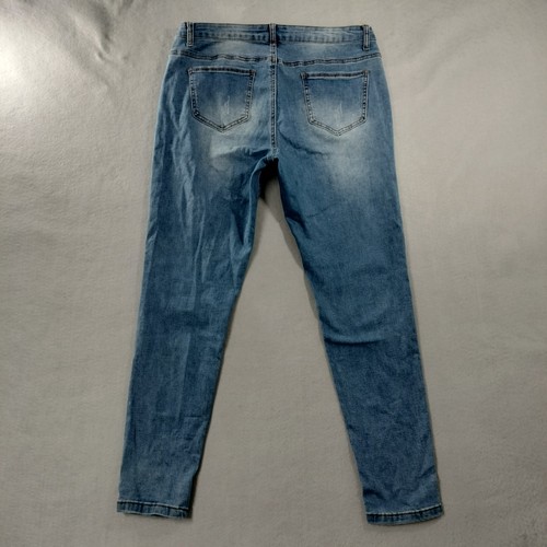 Jeans donna Haitoule slim fit vita alta blu denim taglia 18 - Foto 2 di 6