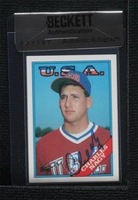 BAS 1988 Topps Traded Box Set Charles Nagy #74T Seal of Authenticity Auto 3c7
