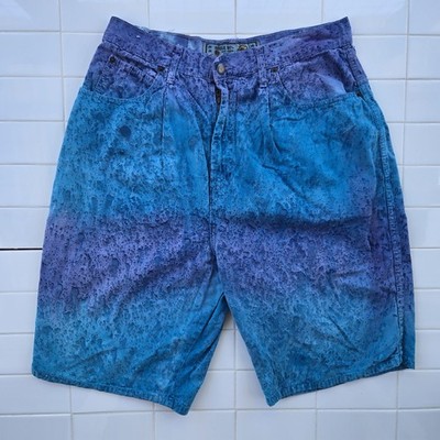 Vintage Bugle Boy Tie-dye Shorts Mens Size 36