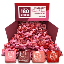 Starburst FaveReds Fruit Chews, 4 Assorted Fruit Flavors, Bulk Candy (2 Pounds)