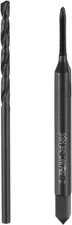 uxcell Tap & Drill Bit Set, 1pcs 2-56 UNC Straight Flute + 1.8mm 