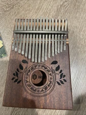 Tanedar Kalimba 17 Key Thumb Piano with  Steel Tines, Chocolate Brown