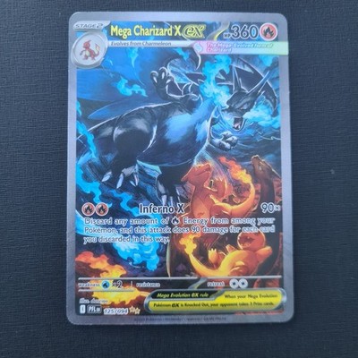 Mega Charizard X ex PFL 125/094 - Phantasmal Flames Holo - TOP ZUSTAND 