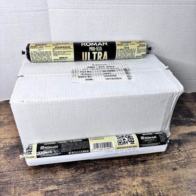 Case of 12 Roman PRO-515 ULTRA  CONSTRUCTION Adhesive 20 oz Sausage White