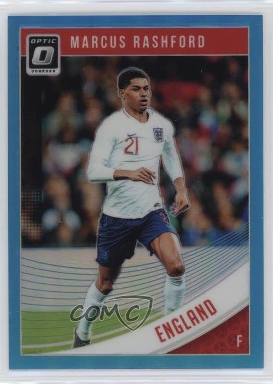 2018-19 Panini Donruss Optic Aqua Prizm 111/149 Marcus Rashford #124 15hl