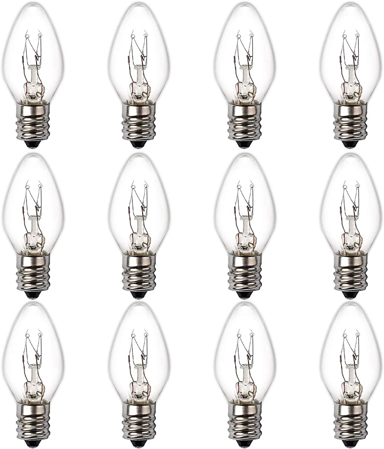 , 12pack Dimmable Rock Salt Night Light Bulbs W