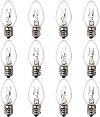 15 Watt Himalayan Salt Lamp Bulbs, 12Pack Dimmable Rock Salt Night Light Bulbs w