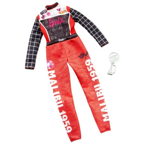 Autentica moda Barbie Mattel carriera auto da corsa pilota vestito bambola vestiti trofeo - Foto 2 di 2