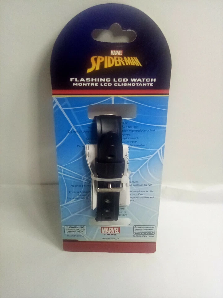 Marvel Spiderman Intermitente LCD Niños Niño Reloj Nuevo Foto 4 de 4