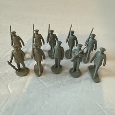 Parade Marching Gray Soldiers Dress Uniforms 2  - 10 soldiers 5 different pose