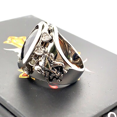 Ed Hardy LOVE KILLS SLOWLY リング Ed Hardy Love Kills Slowly Cast Signet Ring - Gold – Ed
