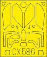 MW22 Eduard CX586 MIG-21PF 1/72 Mask For Eduard