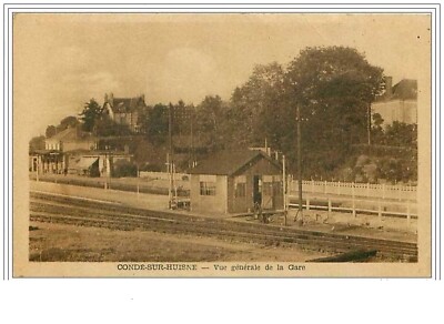 61.CONDE SUR MAISONNE.ALLGEMEINE ANSICHT DES BAHNHOFS
