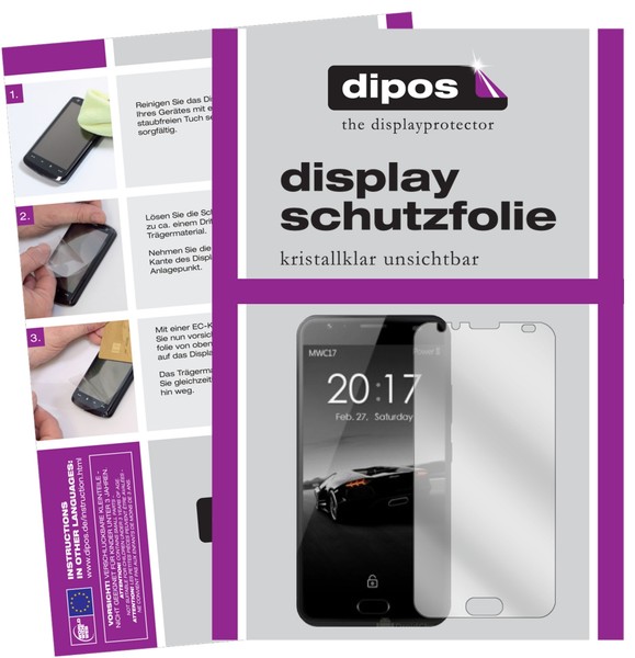 6X Schutzfolie FüR Ulefone Power 2 Klar Displayschutzfolie Folie Displayfolie-image