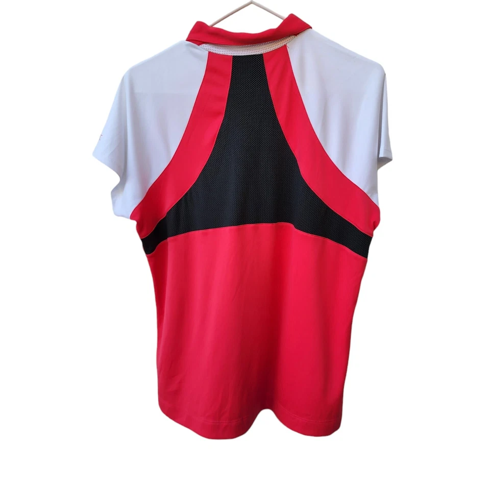 Camisa de Golf Slazenger Estilo Polo Mujer Pullover Talla XL 1/4 Cremallera Rosa Blanco Foto 2 de 4