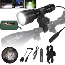 800Yards LED Torch Night Vision Infrared Light Hunting LED Flashlight w/ Box