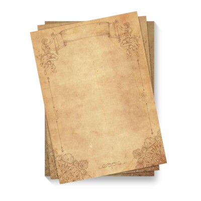 Briefpapier Motivpapier DIN A4 Hochzeit beidseitig vollflächig - Mittelalter