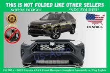 Fit 2019 - 2023 Toyota Rav4 Front Complete Bumper Assembly w/fog T1000449-A