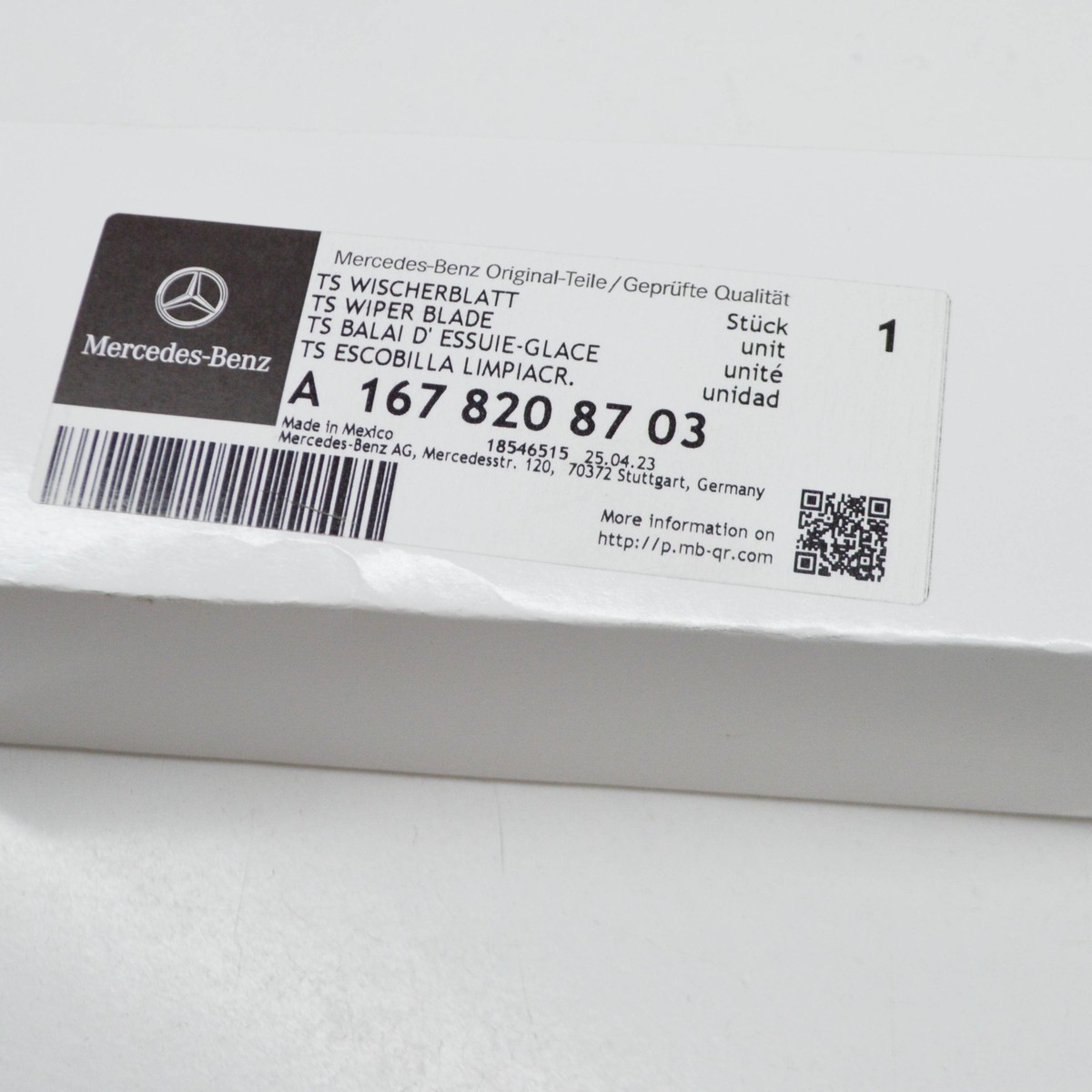 MERCEDES-BENZ GLE W167 Front Wiper Blade Kit LHD A1678208703 NEW 