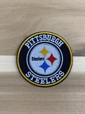 NFL Pittsburgh Steelers Logo Embroidered Sew Iron-On Patch Approx 2 1/2 In. 
