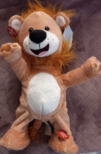 CUDDLE BARN LION Let Loose Lenny Sings "Shout" and Dances 2020 EUC NWT