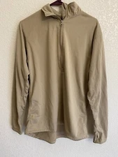 Condor Base II Zip Pullover Men's Size Large Tan Half Zip Thumbholes