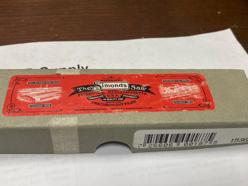 **Lot of 2**, Simonds 73547500, Machiniists Triangular Files, Bastard Cut, 4" - Image 3 of 4