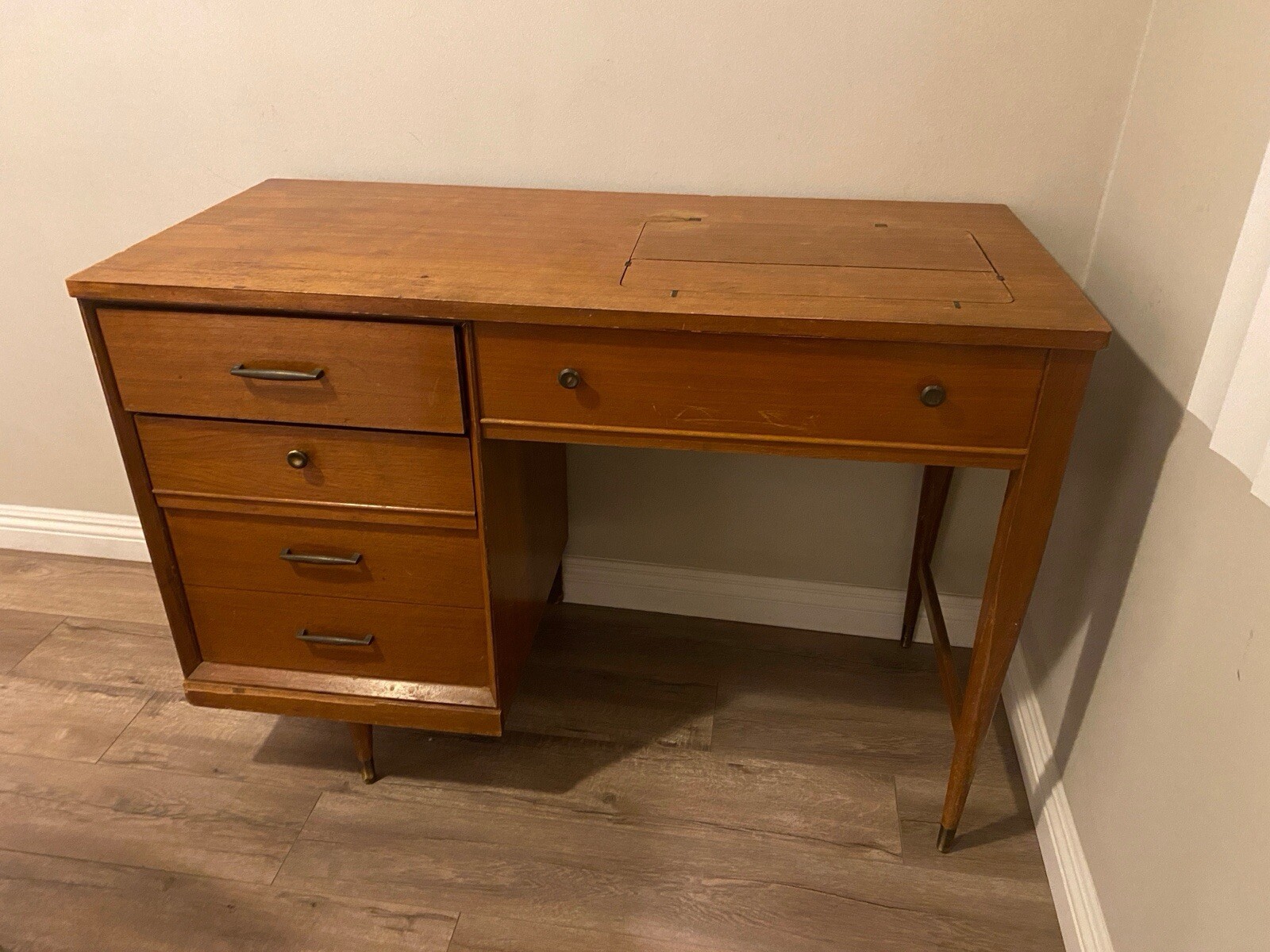 Vintage Sewing Machine Desk (sewing machine NOT included)