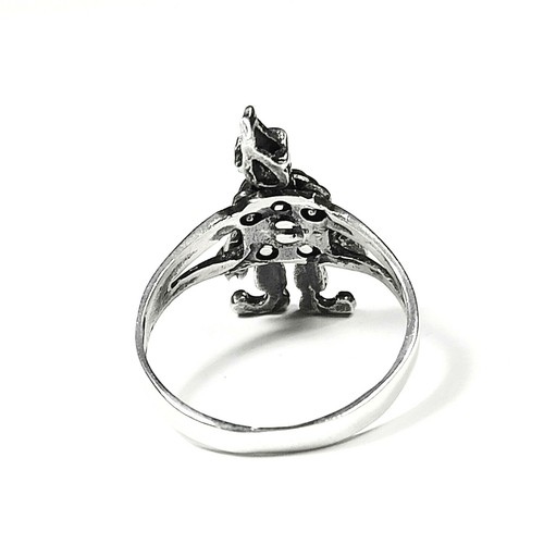 ANILLO PLATA 925 - HOMBRE DE HOJALATA , ARTICULADO - VINTAGE 90s - Imagen 9 de 10