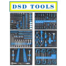 Tool Chest Box Trolley Cabinet With Tools Steel Top Workshop Storage Carrier