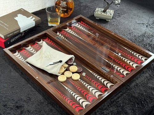 Luxury Backgammon Set for Adults Handmade Game Board 19" - Christmas Gifts🎁 - Picture 3 of 11