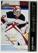Upper deck extended series 2021-2022 Akira Schmid young guns rookie