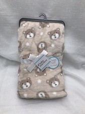 Baby Starters Brown Teddy Bear Blanket Security Lovey Plush Boys Girls Stars NEW