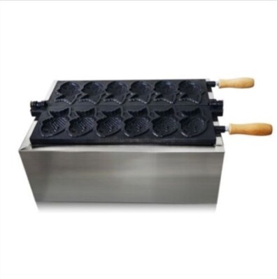 220V Electric Fish Type Waffle Machine Japanese Taiyaki Making Machine pg